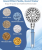 Handheld Shower Head with Filter - High Pressure Shower Head with 10 Spray Modes, Hard Water Softener Showerhead with Hose