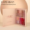 12Color Matte Liquid Lipstick Kit Non Stick Cup Waterproof Lip Gloss Long Lasting Korean Cosmetics Makeup For Women