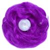 Purple Scrunchy Updo Wavy Hair Bun Elastic Synthetic Hairpiece Wig Curly Hair Extension Scrunchies