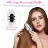 Electric Scalp Massage Comb Microcurrent Hair Brush Handheld Head Scratcher Massager Hair Oil Applicator with Vibration Micro-Current Mode Red & Blue