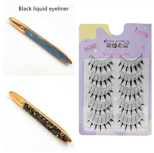 False Eyelashes Self-adhesive Eyeliner Multicolor False Eyelashes Self-adhesive Eyeliner Multicolor